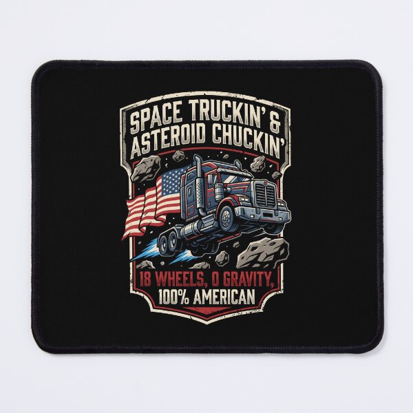 Item preview, Space Truckin and Asteroid Chuckin American Pride designed and sold by SplashTastic.