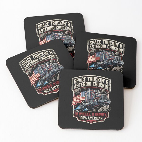 Item preview, Space Truckin and Asteroid Chuckin American Pride designed and sold by SplashTastic.