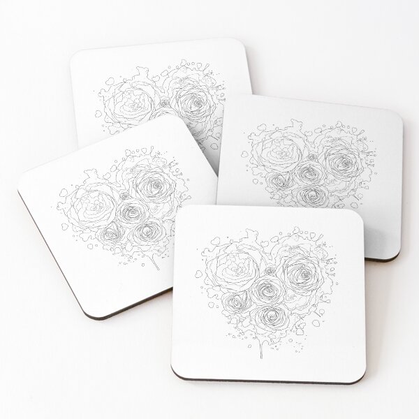 Item preview, Rose Heart Coloring Page Design designed and sold by EmpoweredEchoesSpirit.