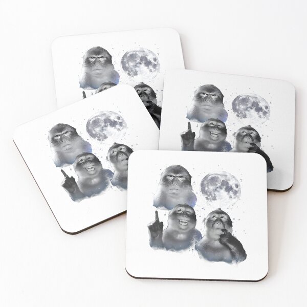 Item preview, Thinking Monkey Meme Moon Funny Men Woman Kids T-Shirt designed and sold by KTY-NUSS.