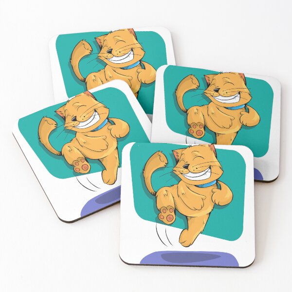 Item preview, Happy Kawaii Orange Cat Cartoon Illustration designed and sold by سله أرت.