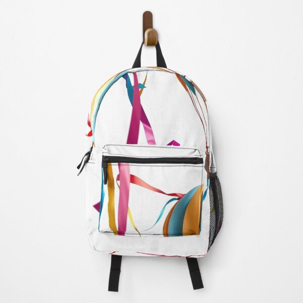 Item preview, A Hot Air Balloon Made Of Colorful Streamers And R designed and sold by QuirkThreadsCo.