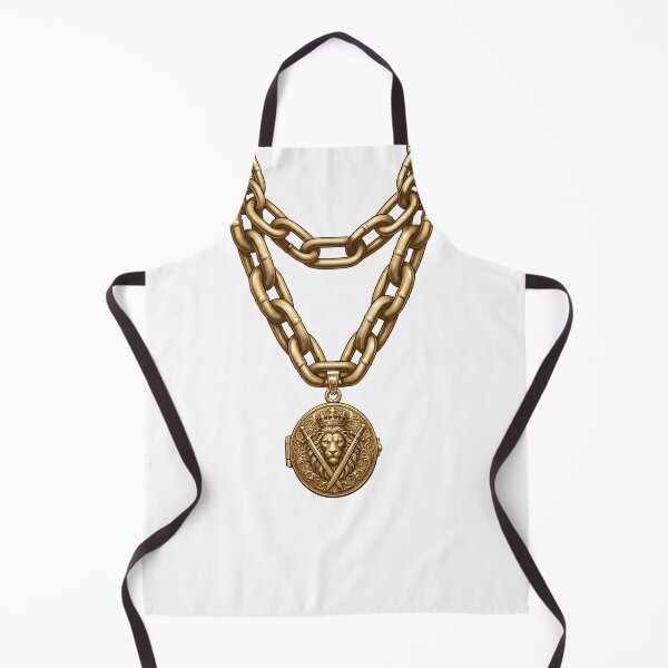 Item preview, Royal Gold Chain & Lion Medallion - Streetwear Necklace designed and sold by DesignsCreative.