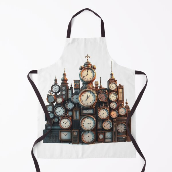 Item preview, A Cityscape Formed From Stacked Vintage Clocks Ret designed and sold by QuirkThreadsCo.