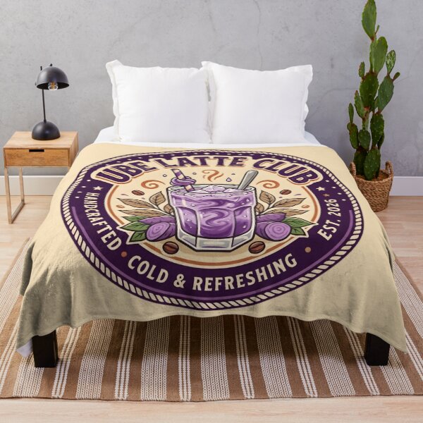 Item preview, Ube Latte Club Handcrafted Cold Refreshment designed and sold by SplashTastic.