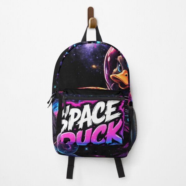 Item preview, Space Duck Neon Astronaut Graffiti - Cute Cosmic Duck Retro Vaporwave T-Shirt Design designed and sold by Peanutspixel.