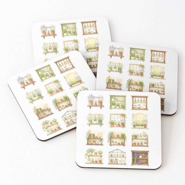 Item preview, Mini Herb Shelf Botanical Sticker Collection | Cottagecore Garden Sticker Sheet designed and sold by Spirit of Siam.