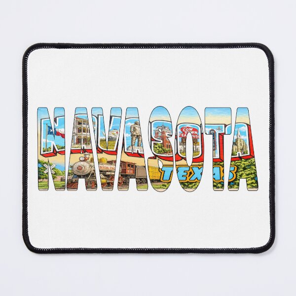 Item preview, NAVASOTA - Grimes County Texas Welcome Mural Sign Train Buildings designed and sold by Adam Gormley.