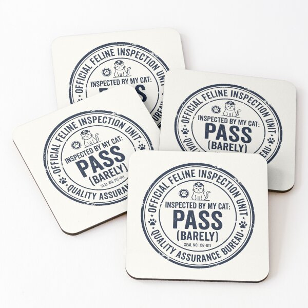 Item preview, Official Feline Inspection Unit Quality Seal designed and sold by SplashTastic.