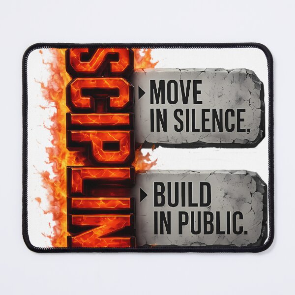 Item preview, Discipline: Move in Silence, Build in Public - Motivational Quote designed and sold by FutureGarb.