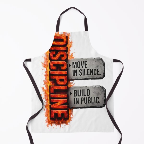 Item preview, Discipline: Move in Silence, Build in Public - Motivational Quote designed and sold by FutureGarb.