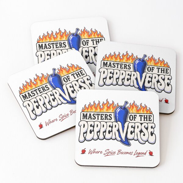 Item preview, Masters Of The Pepperverse: Where Spice Becomes Legend (Main Logo) designed and sold by Jessie Slamwhorella.