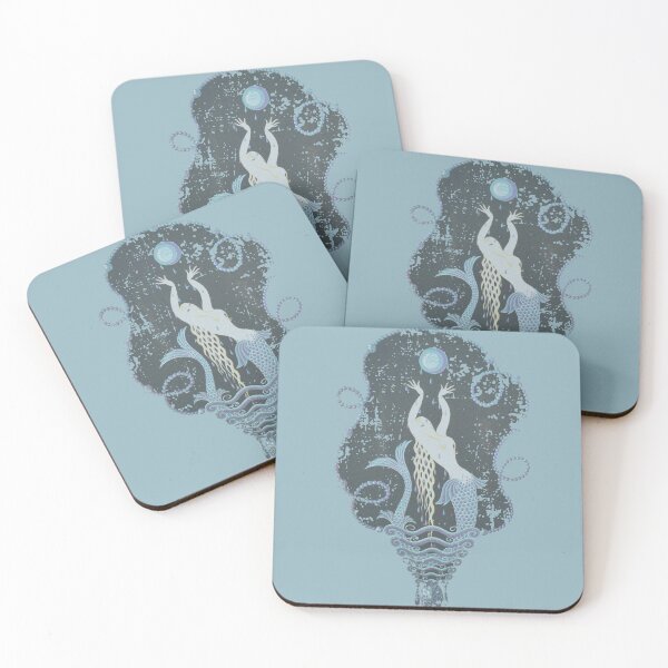 Item preview, Mermaid Goddess Art nouveau aged worn  designed and sold by BlueLineLAX.