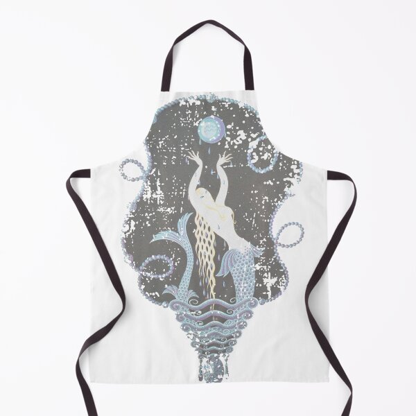 Item preview, Mermaid Goddess Art nouveau aged worn designed and sold by BlueLineLAX.