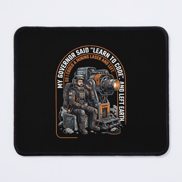 Item preview, Space Miner Coded Laser Left Earth designed and sold by SplashTastic.