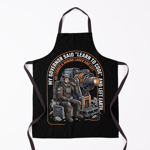 Item preview, Space Miner Coded Laser Left Earth designed and sold by SplashTastic.