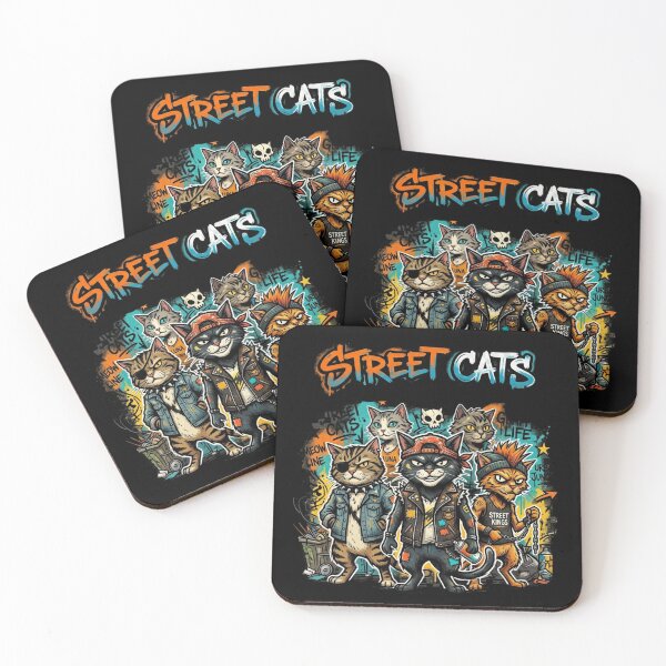 Item preview, Street Cats Urban Punk Grunge Graffiti Gang Art designed and sold by rich-moda.