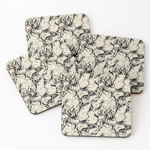 Item preview, Abstract Marble Ink Flow Wallpaper designed and sold by SplashTastic.