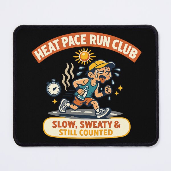 Item preview, Heat Pace Run Club Funny Summer Running Shirt designed and sold by Concrete Coffee Studio.