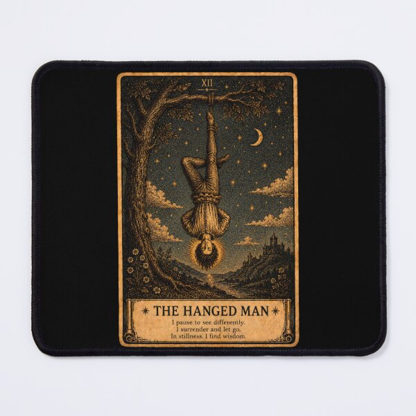 Item preview, The Hanged Man Tarot Card - Vintage Mystical Enlightenment Art designed and sold by ArcanaAbsolute.