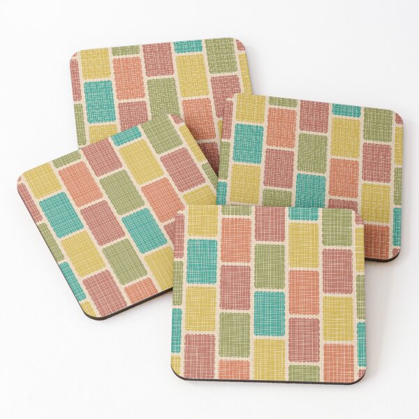 Item preview, Mid Century Modern Retro Woven Patchwork Pattern designed and sold by kierkegaard.