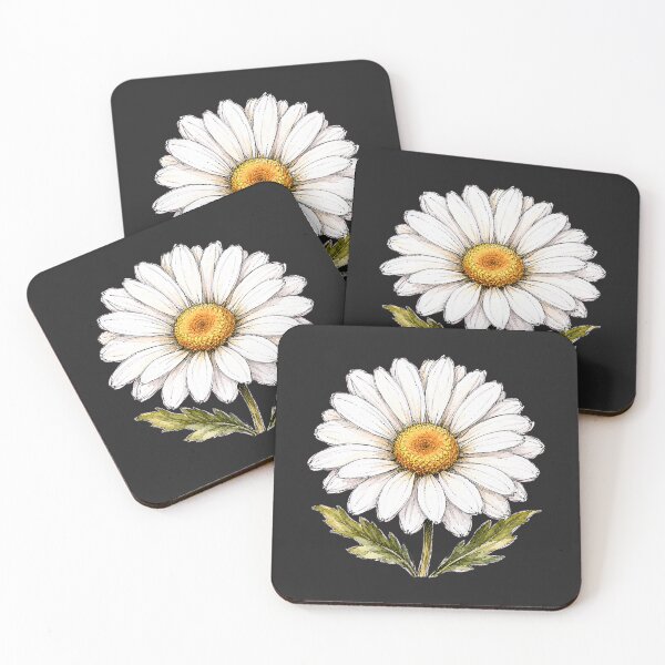 Item preview, Hand Drawn Daisy Watercolor Botanical Floral Illustration designed and sold by ColorSplash123.
