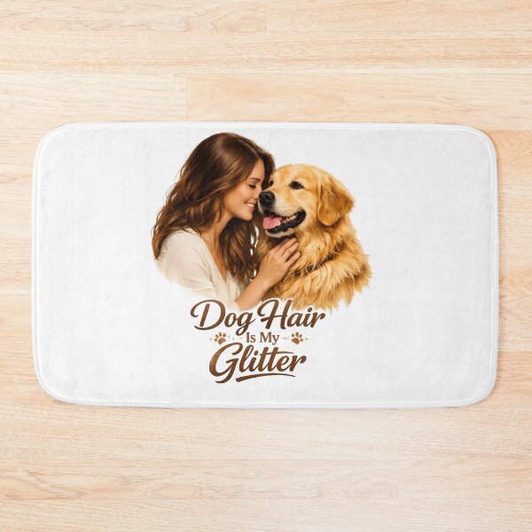 Item preview, Dog Hair Is My Glitter Golden Retriever Dog Mom Gift T-Shirt designed and sold by Sahil Randhawa.