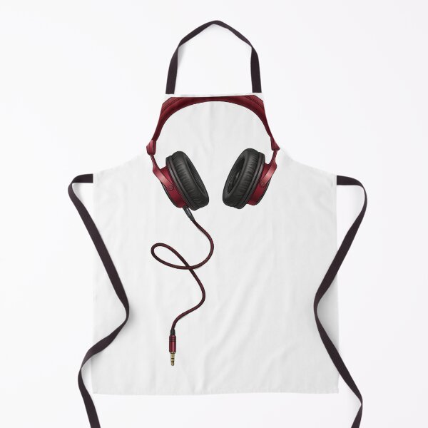 Item preview, Red Wired Headphones - Minimalist designed and sold by DesignsCreative.