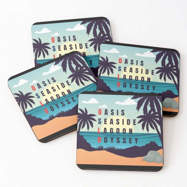 Item preview, Oslo Acrostic Tropical Beach Summer Oasis Funny designed and sold by UTkiKK.