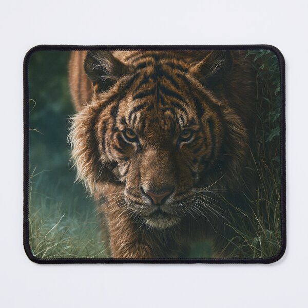Item preview, Tiger Walking Through Jungle Grass, Wildlife designed and sold by GuildedWordGraphics.