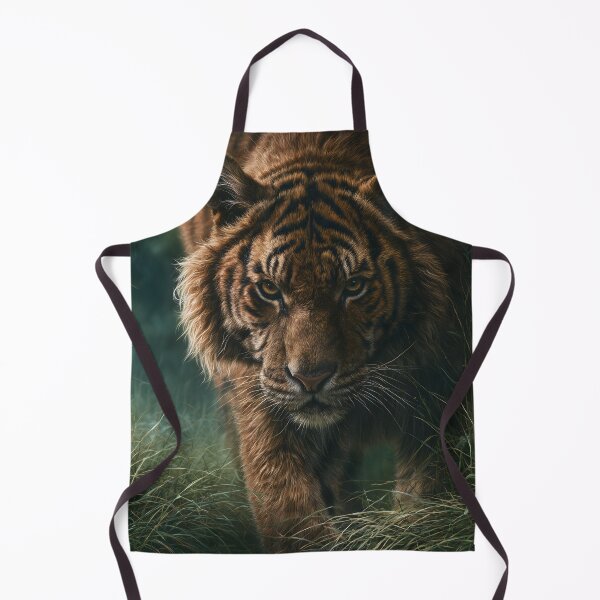 Item preview, Tiger Walking Through Jungle Grass, Wildlife designed and sold by GuildedWordGraphics.