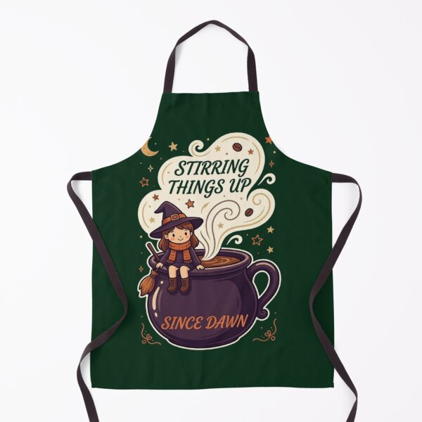 Item preview, Stirring Things Up Since Dawn Funny Witch Coffee Halloween Witchy Tshirt designed and sold by HopeAndHustle.