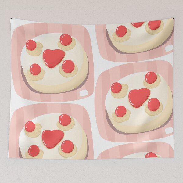 Item preview, Cute Vintage Buttercream Cake Illustration designed and sold by HappySunday001.