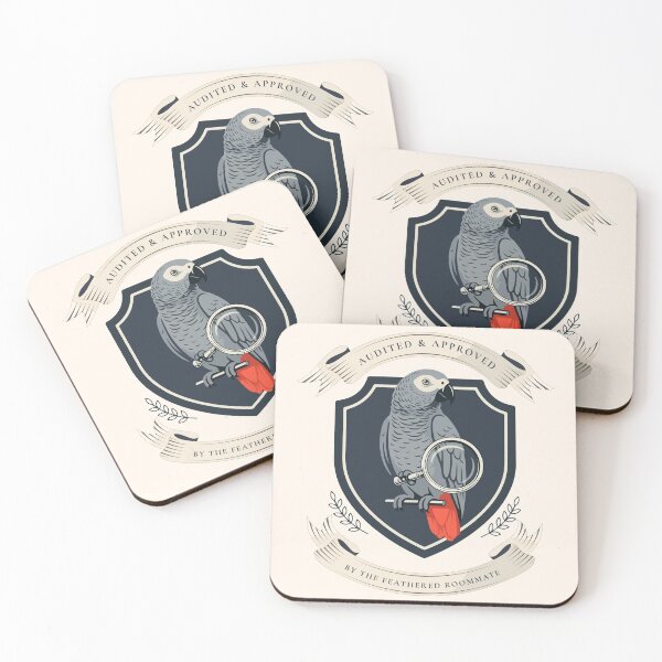 Item preview, Funny African Grey Parrot Audited Approved Crest Gift designed and sold by Paw-Soul.