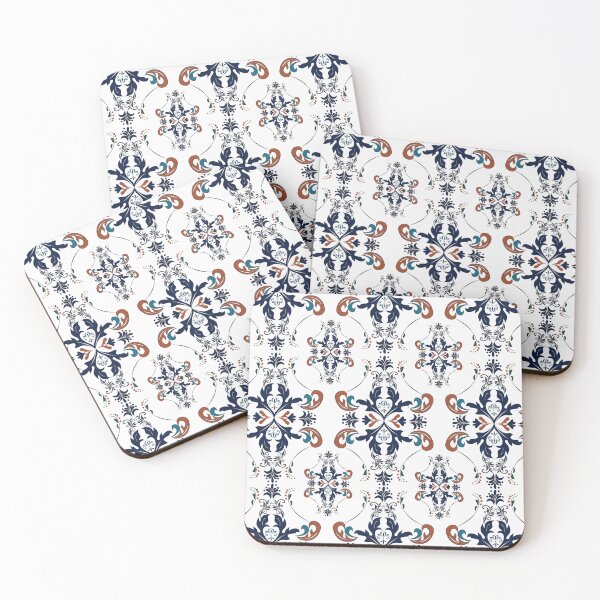Item preview, Vintage classic seamless pattern. Blue and brown royal damask vector background. designed and sold by AjjimaJKM.