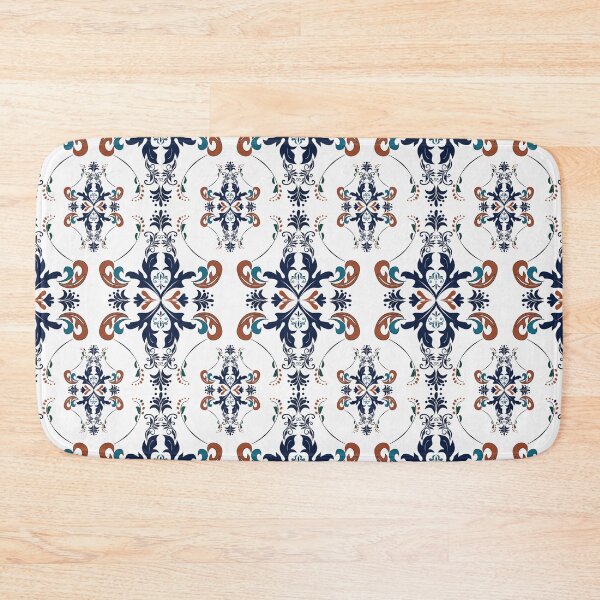 Item preview, Vintage classic seamless pattern. Blue and brown royal damask vector background. designed and sold by AjjimaJKM.