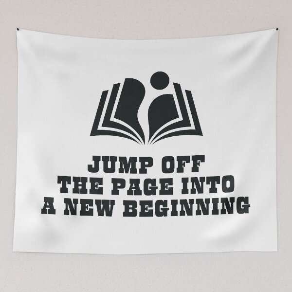 Item preview, Jump off the Page into a New Beginning. designed and sold by MPC-Mince-Pies.