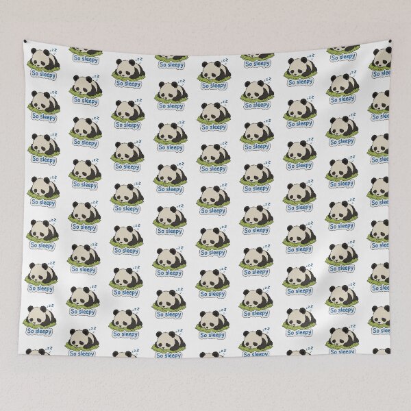 Item preview, cute sleepy panda designed and sold by FattyDream.
