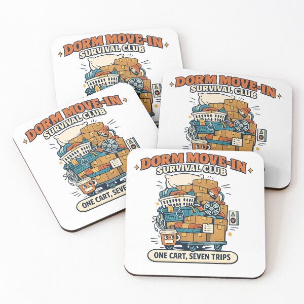 Item preview, Dorm Move-In Survival Club - Funny College Moving Day Chaos designed and sold by Concrete Coffee Studio.