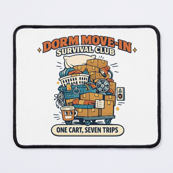 Item preview, Dorm Move-In Survival Club - Funny College Moving Day Chaos designed and sold by Concrete Coffee Studio.