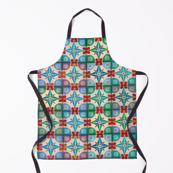 Item preview, Vibrant Mediterranean Mosaic - Colorful Geometric Ceramic Tile Pattern designed and sold by Caterina@.