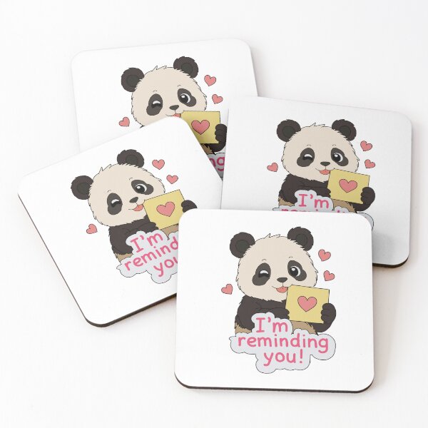 Item preview, cute panda sending love letter as reminder designed and sold by FattyDream.
