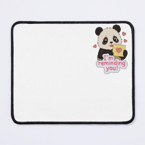 Item preview, cute panda sending love letter as reminder designed and sold by FattyDream.