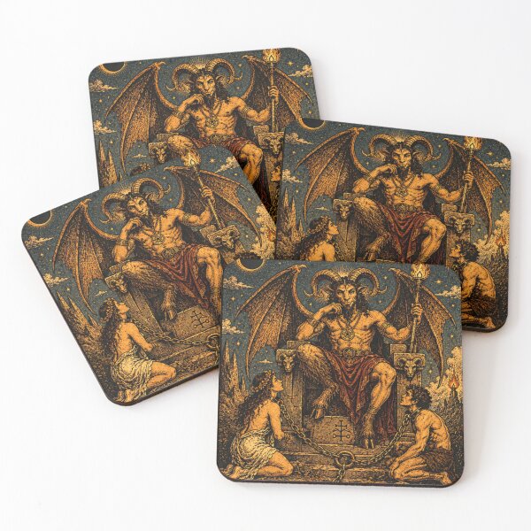 Item preview, The Devil Tarot Card - Shadow Work & Liberation Tarot Illustration designed and sold by ArcanaAbsolute.