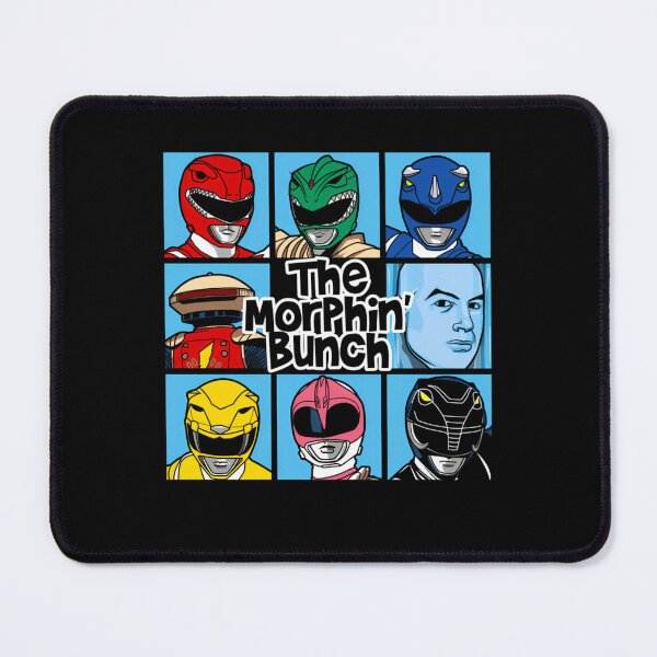 Item preview, The Morphin Bunch Pop Culture Grid Panel Illustration designed and sold by Jalil07.
