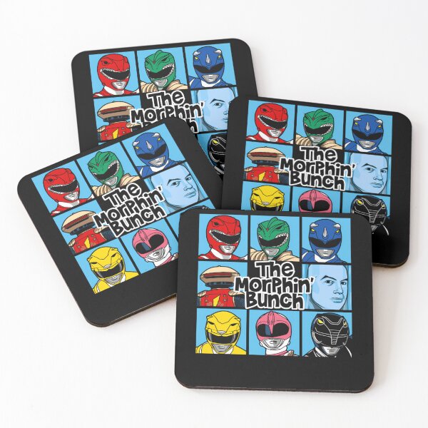 Item preview, The Morphin Bunch Pop Culture Grid Panel Illustration designed and sold by Jalil07.
