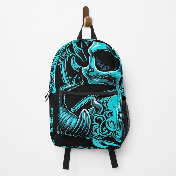 Item preview, blue skull designed and sold by HollowOakPrints.
