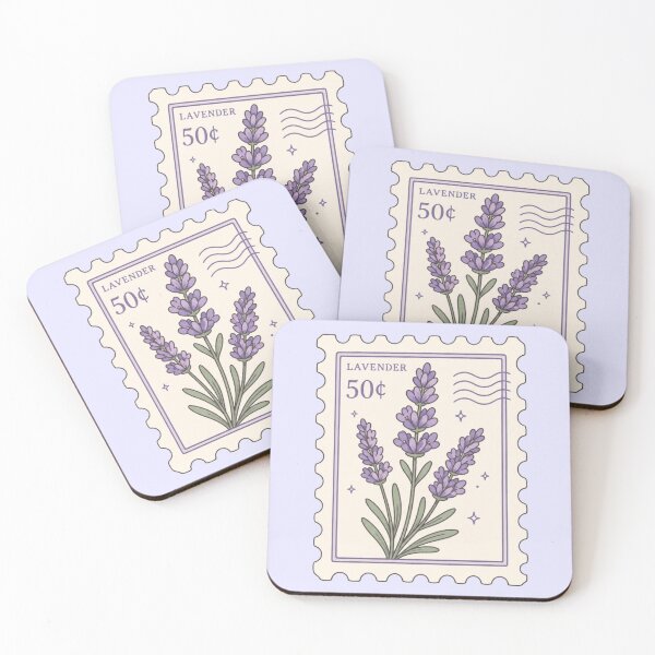 Item preview, lavender postage stamp designed and sold by lilypadblue.