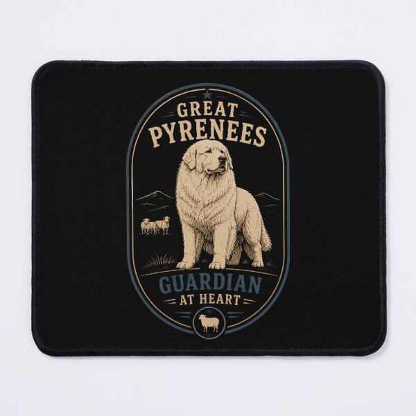 Item preview, Guardian At Heart Great Pyrenees Vintage Livestock Guardian Dog Badge designed and sold by RusticMeadow.
