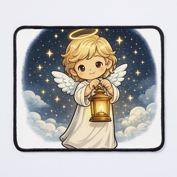 Item preview, Angel Holding Light Christian Illustration designed and sold by Daughter of Grace .
